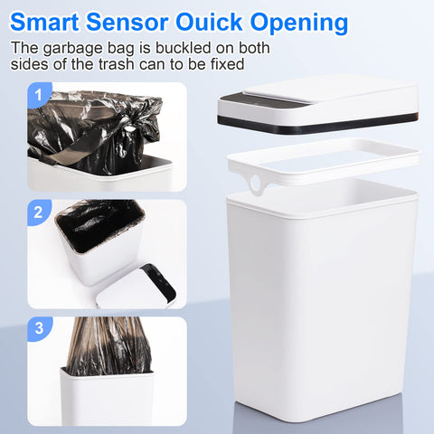Anborry battery-powered infrared sensor lid opens fast
