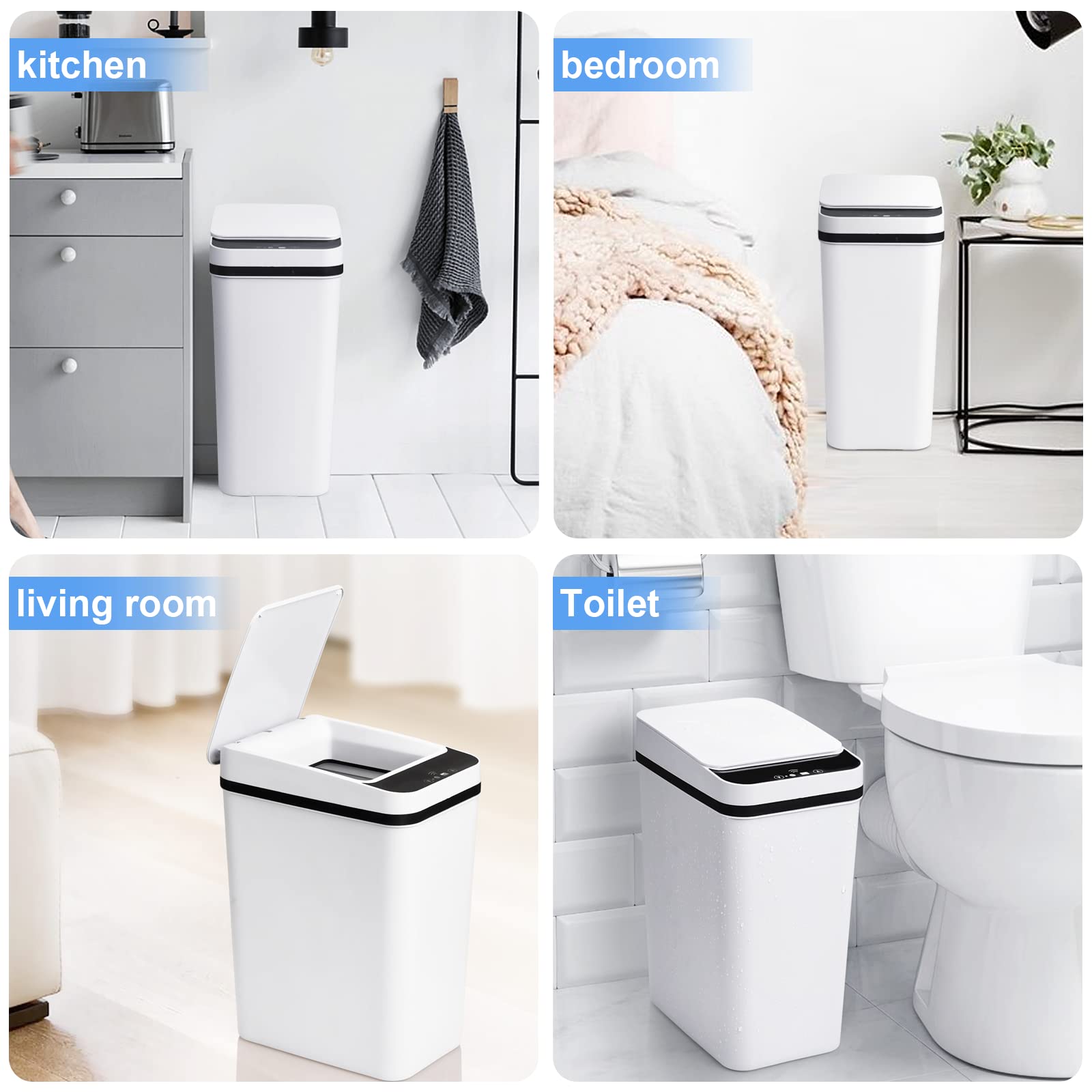 Anborry compact 4gal bin fits small spaces like under-kitchen sink.
