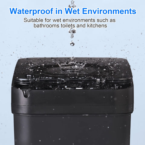 Anborry touchless bin with infrared sensor enables hands-free waste disposal.