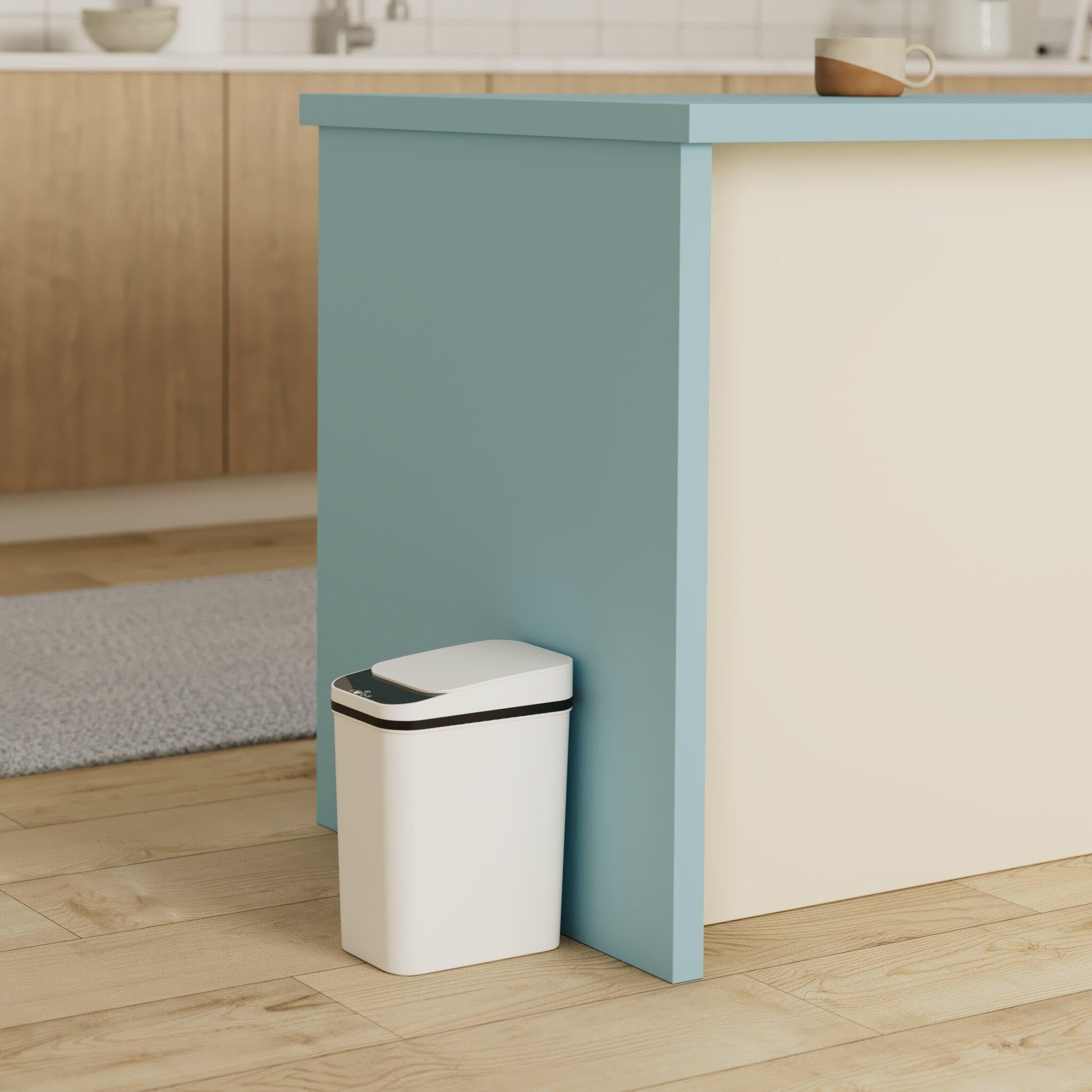 Anborry touchless sensor lid opens quickly for hands-free disposal