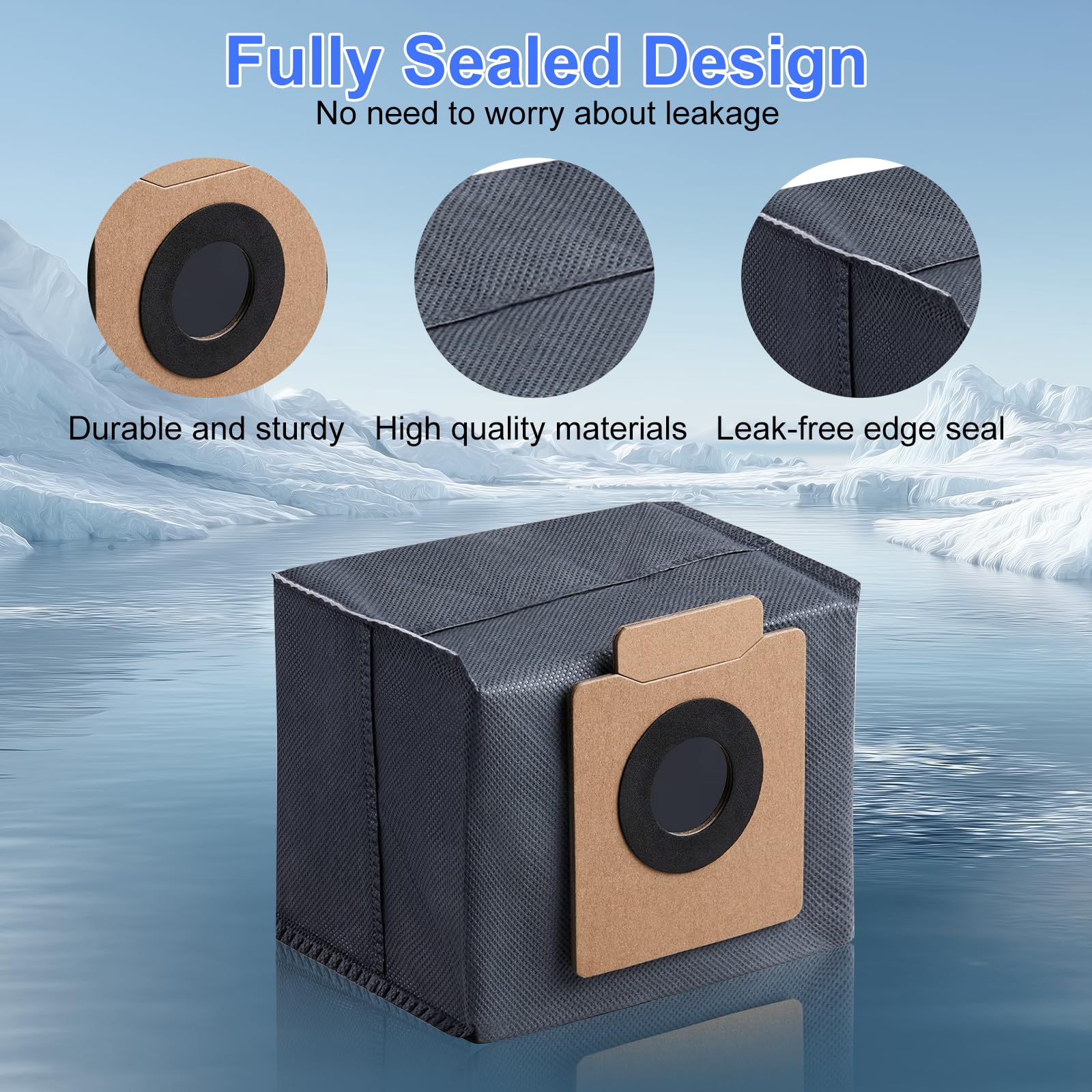 Ancolin Eufy X10 Pro Omni dust bag seals to prevent leaks