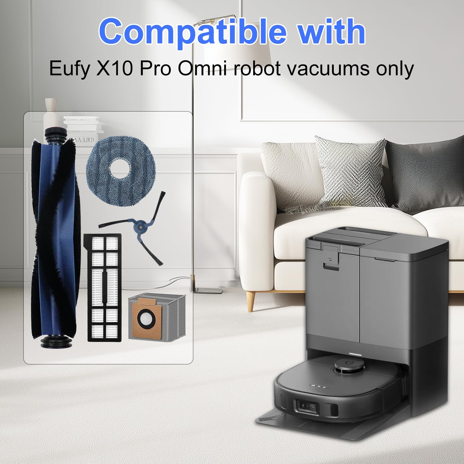Ancolin Eufy X10 Pro Omni filter traps fine particles for cleaner air