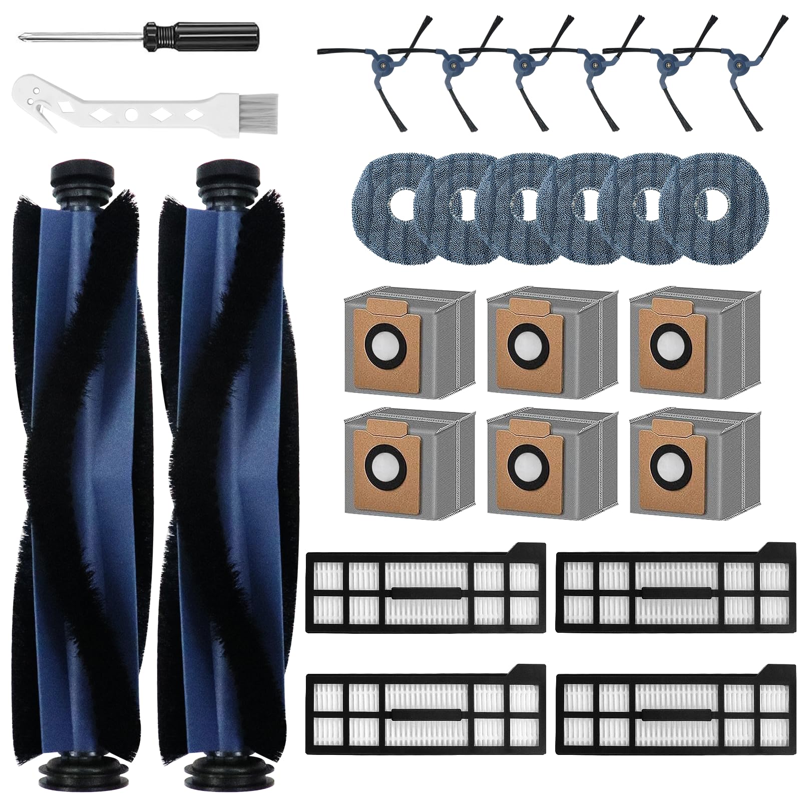 Ancolin Eufy X10 Pro Omni main roller brush improves carpet and floor cleaning