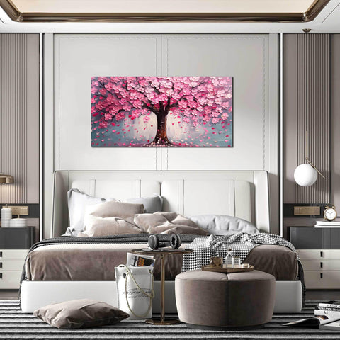 ANCXWOTER Easy-to-hang canvas with wooden bars for simple installation.