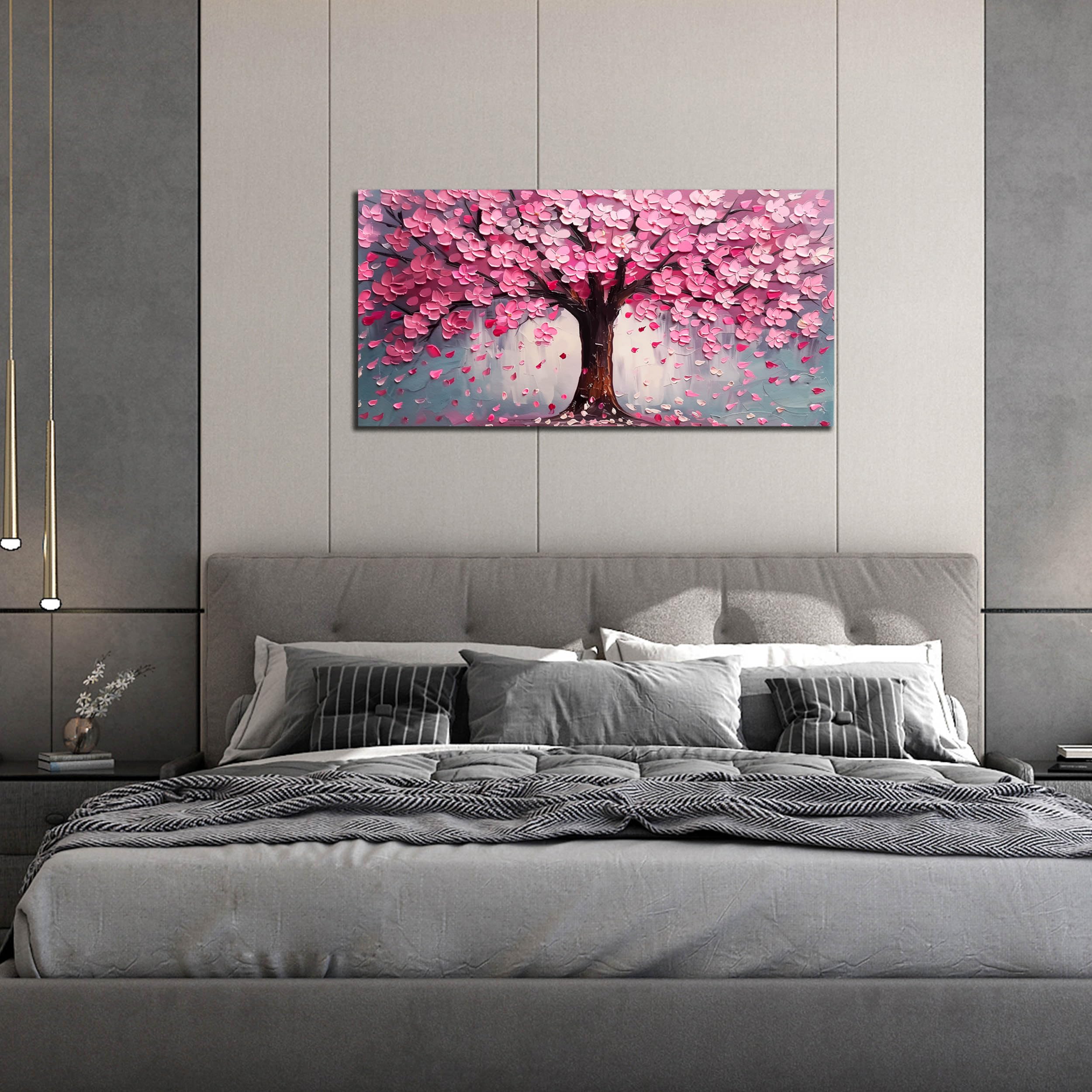 ANCXWOTER Pink Tree of Life decor adds calming ambience to living areas.