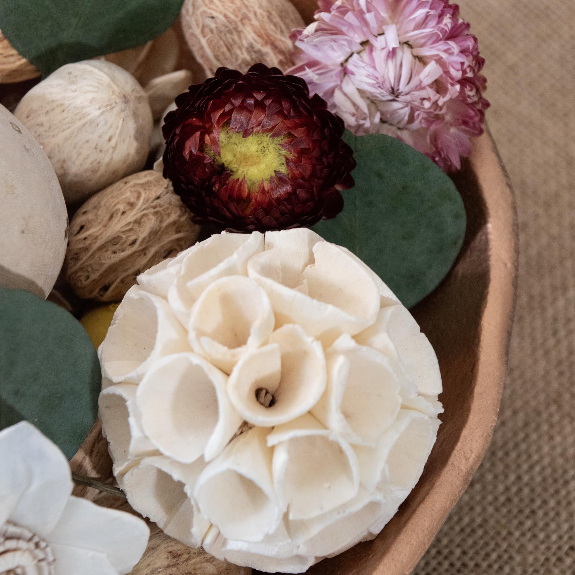 ANDALUCA dried floral arrangement enhances room ambience and mood