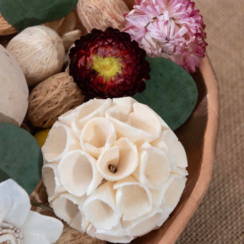 ANDALUCA dried floral arrangement enhances room ambience and mood