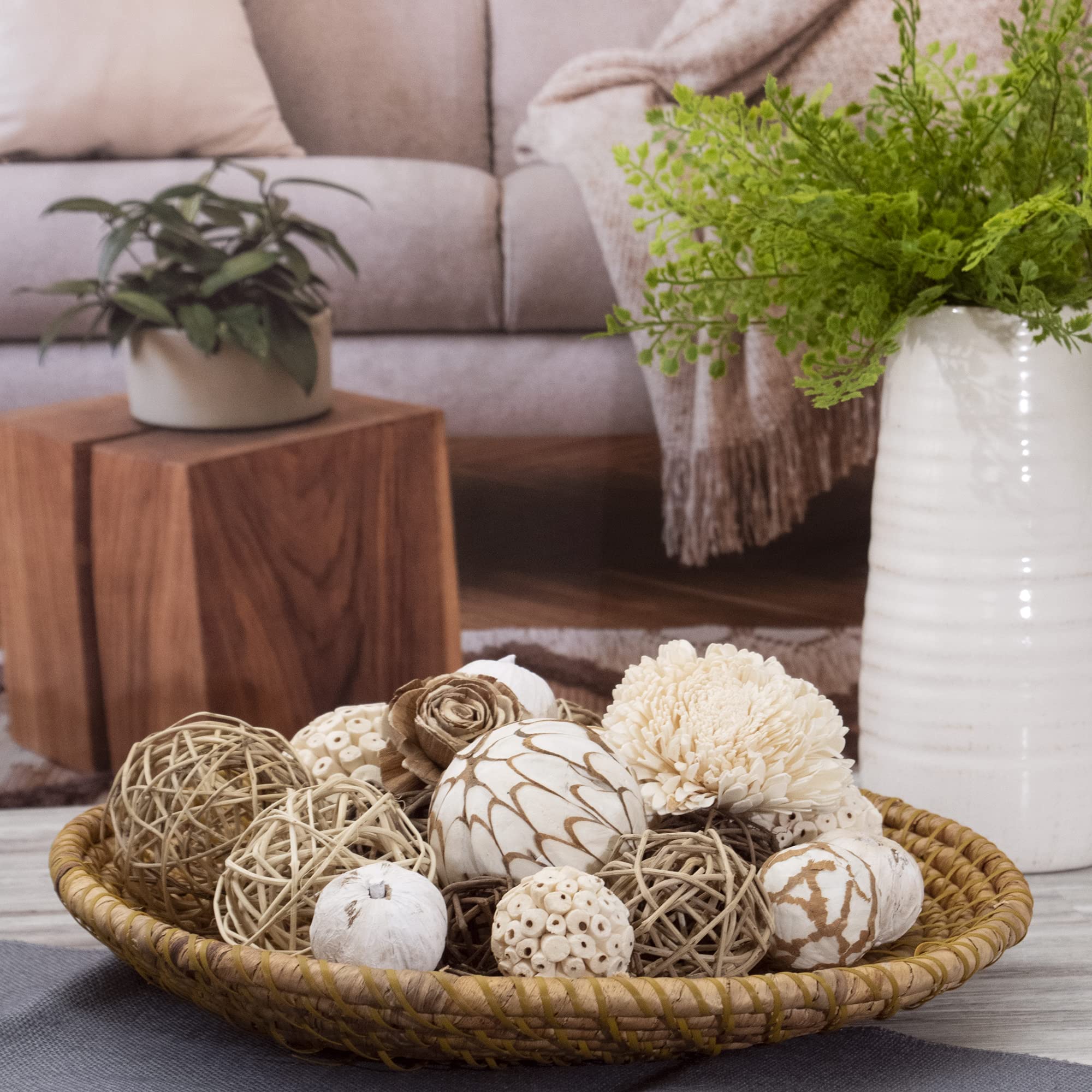 ANDALUCA bowl filler creates instant table decor for events and everyday spaces.