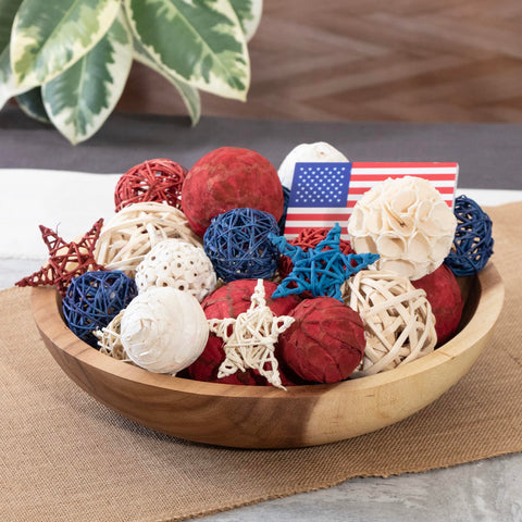 ANDALUCA bowls and patriotic decor complements existing table setups.