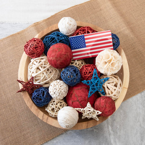 ANDALUCA Fourth of July decor creates instant party focal points.