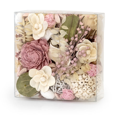 ANDALUCA Maison Box Pink Jasmine potpourri in a bowl elevates ambience