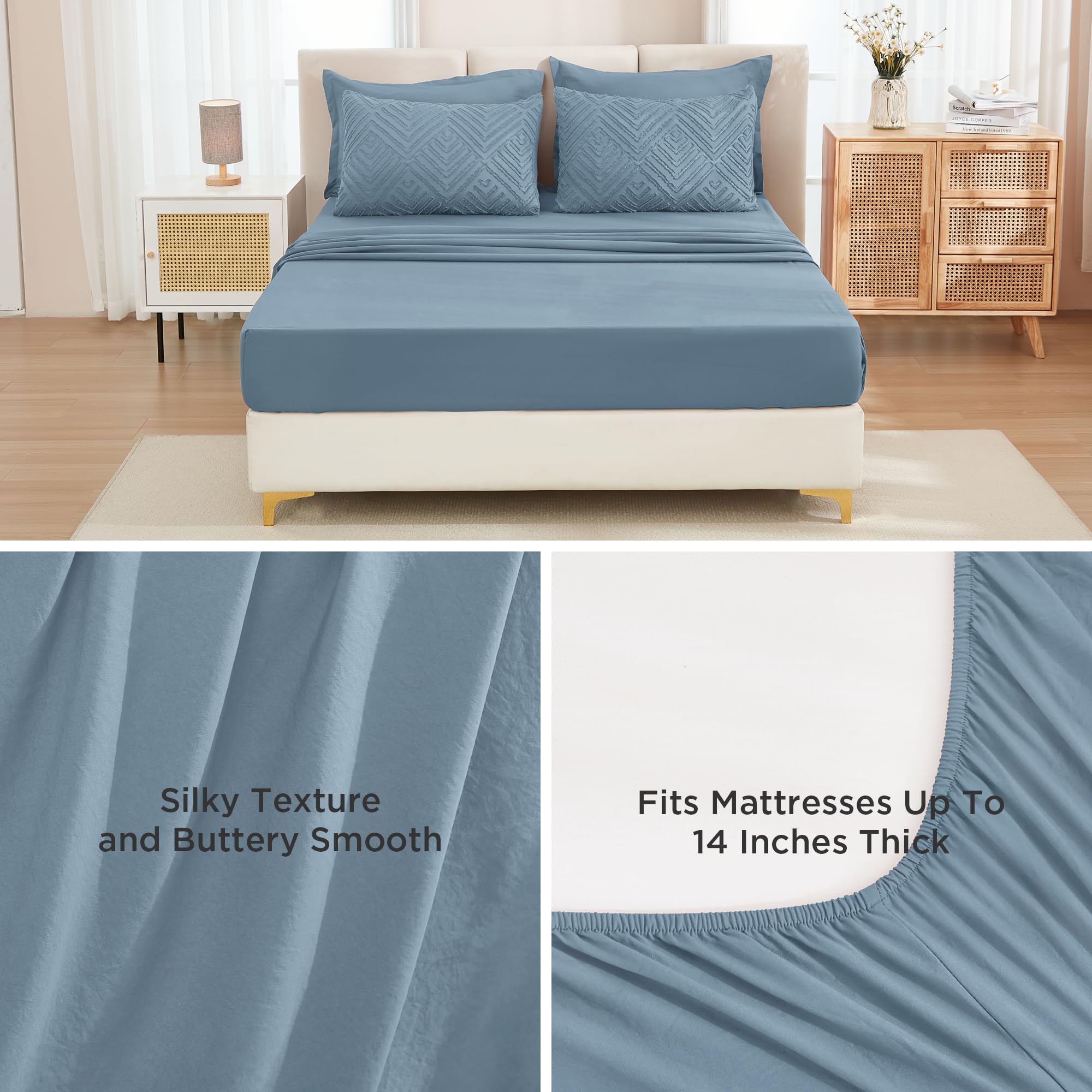 Andency 7-piece bed-in-a-bag includes comforter and sheets.