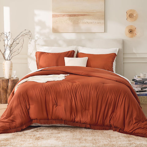 Andency boho tassel edge detail on comforter adds charm