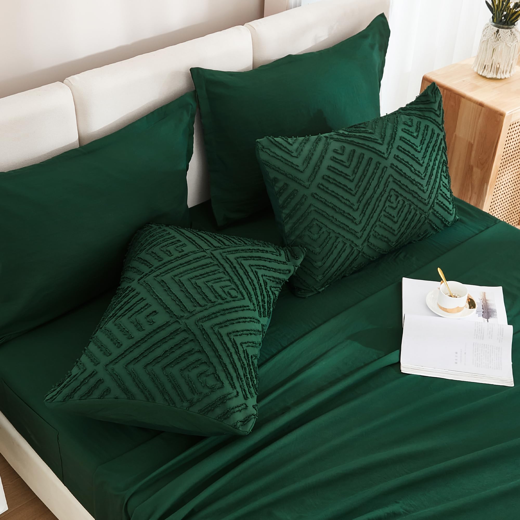 Andency sheets and pillowcases showcase snug fit with 14-inch deep pockets for secure sleep