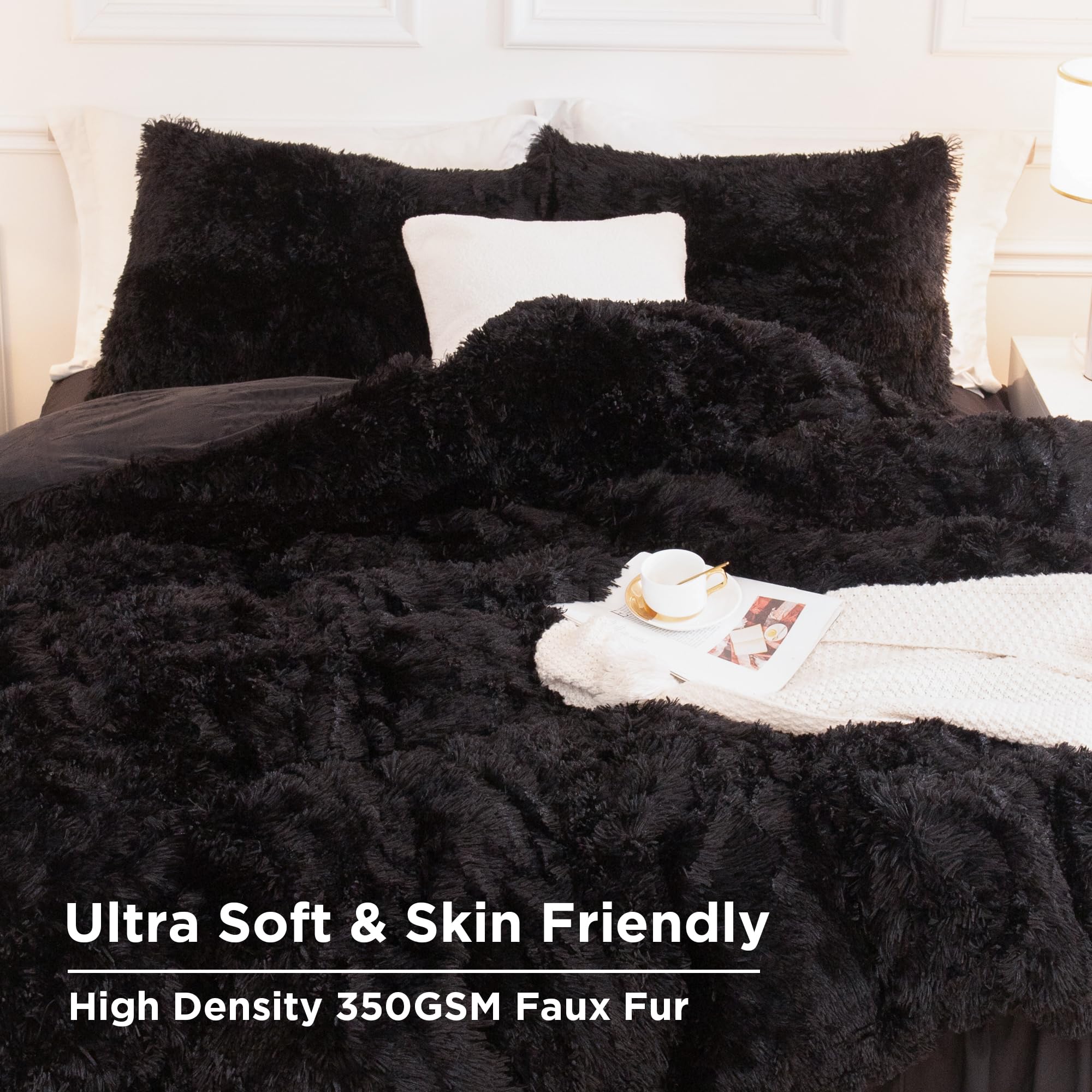 Andency pillowcases with matching sham included for coordinated decor.