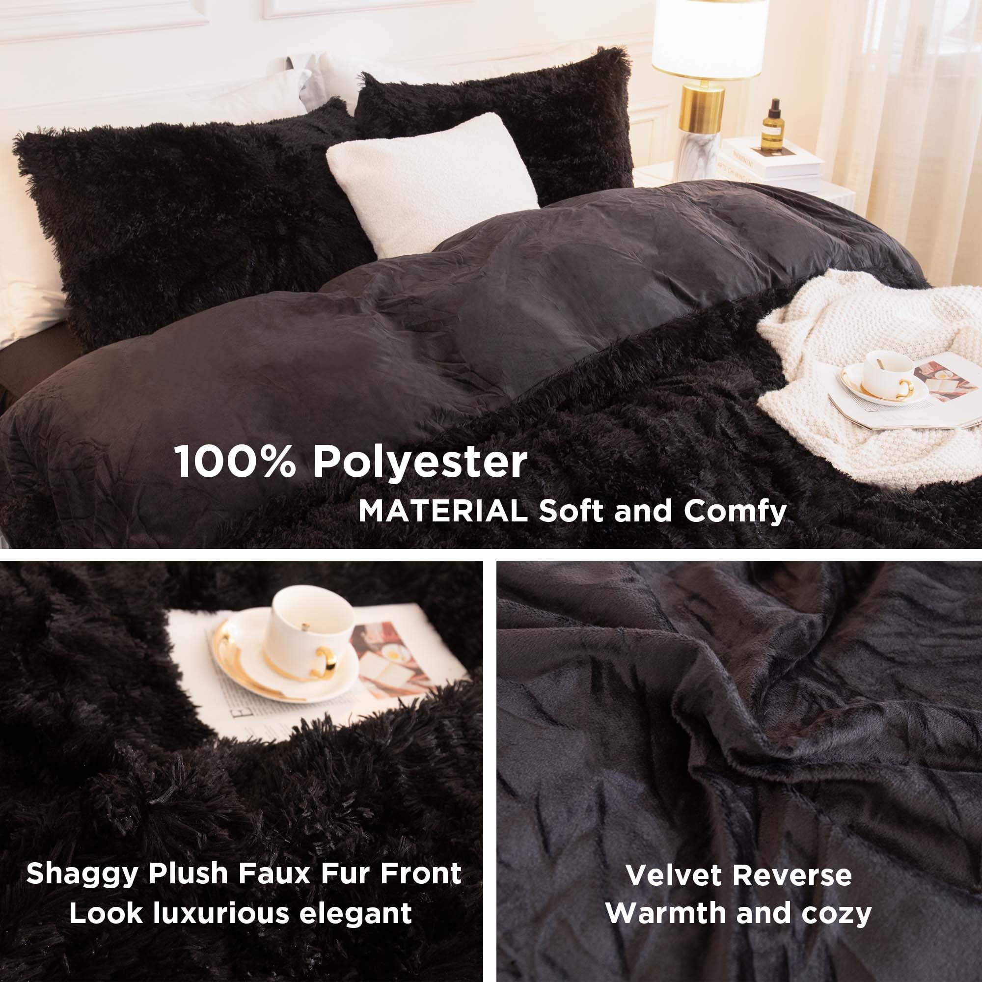 Andency king-size comforter black care instructions ensure easy washing and lasting softness