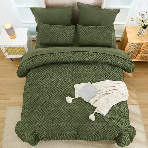 Andency olive green sheets and pillowcases offer smooth sleep surface