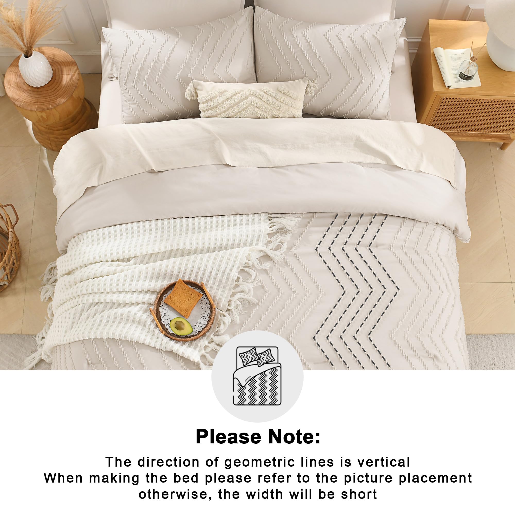 Andency Queen Comforter Set includes 90x90 comforter and two 20x26 pillowcases.