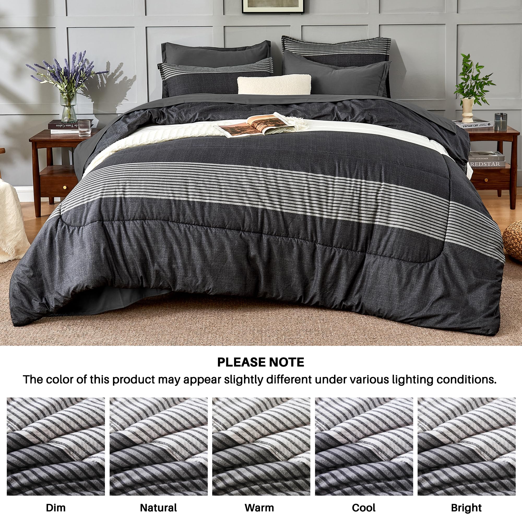 Andency Queen Comforter Set care guide confirms machine washable durability