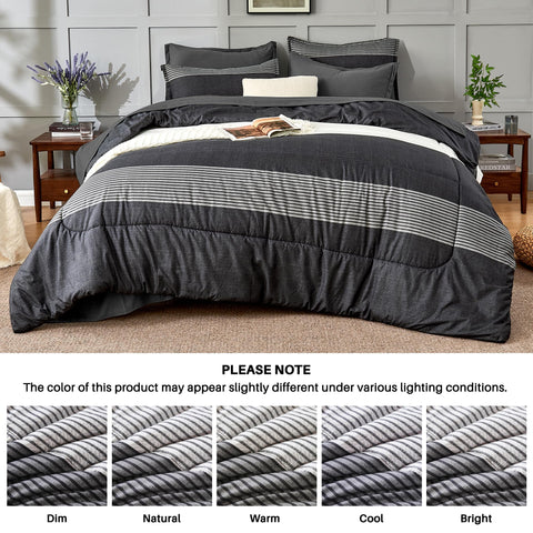 Andency Queen Comforter Set care guide confirms machine washable durability