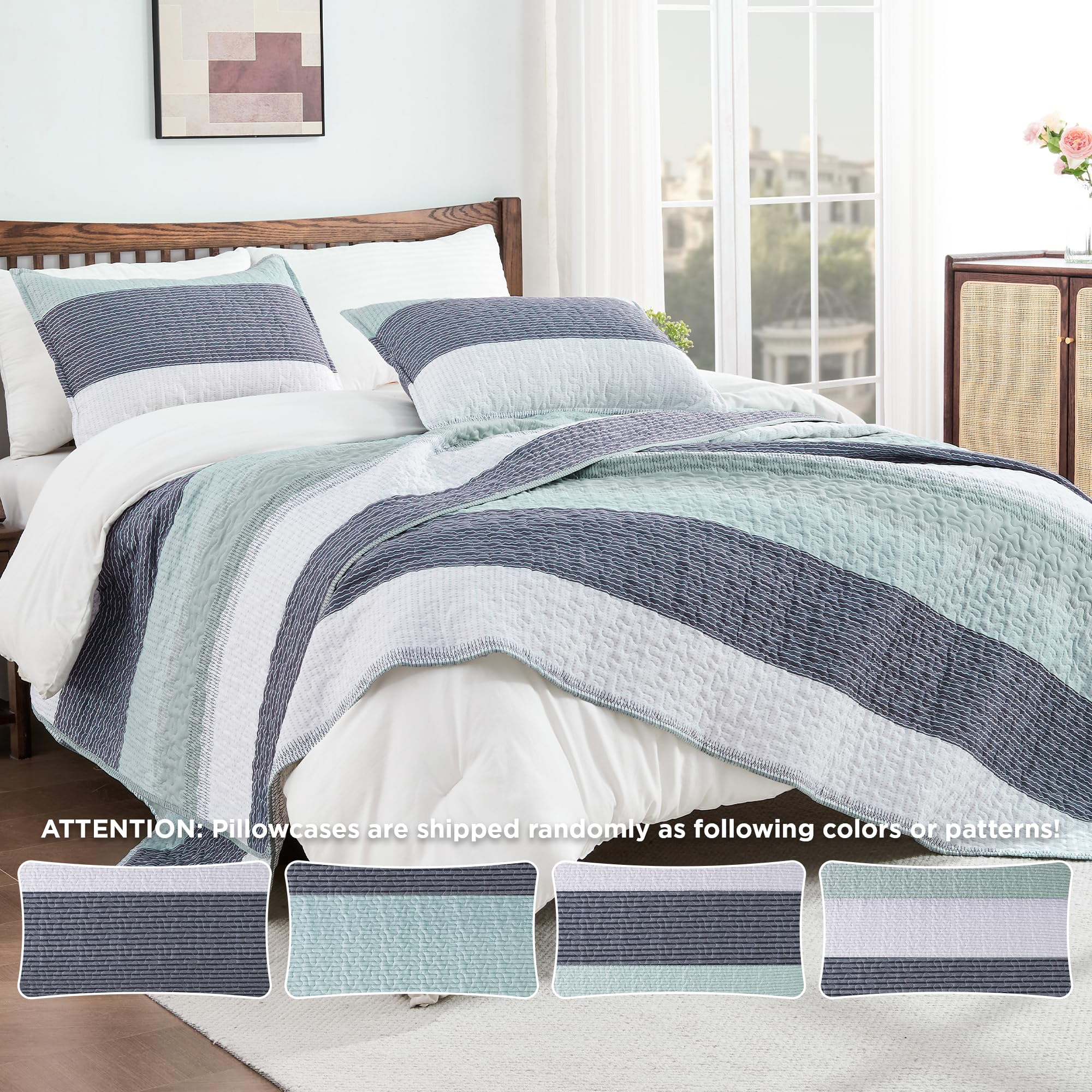 Andency Queen Quilt breathable polyester fiber—soft, cloud-like feel.
