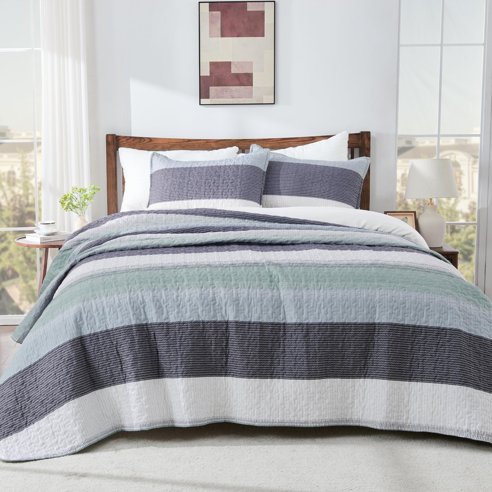 Andency Queen Quilt easy care—machine wash and tumble dry.