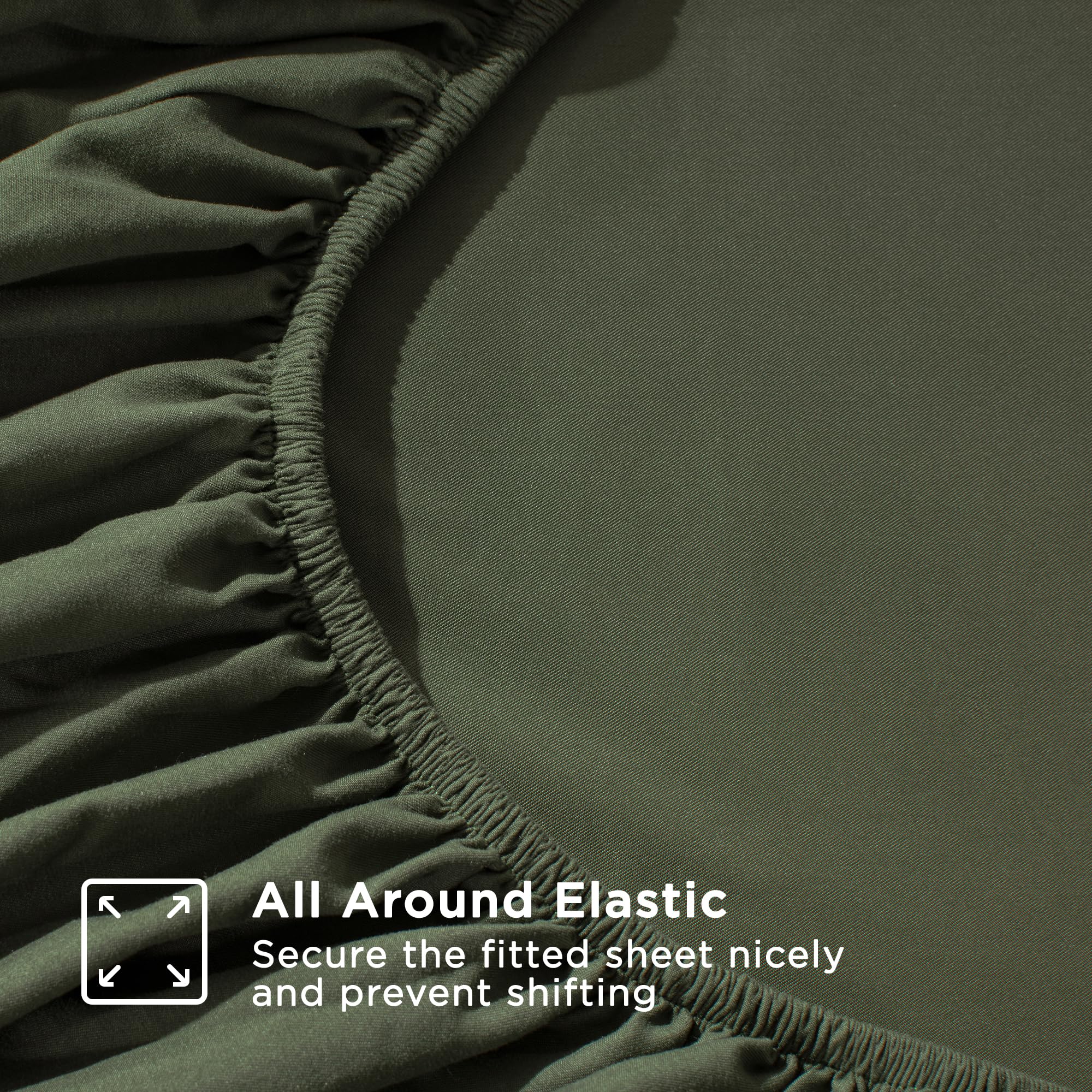 Andency Queen Sheet Set color variety complements any room decor.