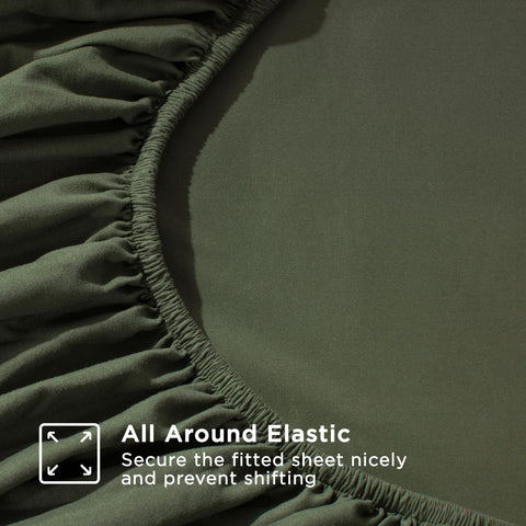 Andency Queen Sheet Set color variety complements any room decor.