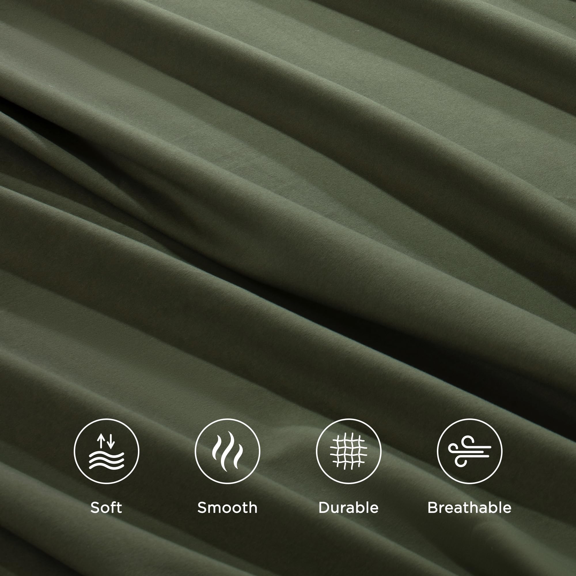 Andency Queen Sheet Set ready for gifting with durable construction and color consistency.