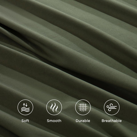 Andency Queen Sheet Set ready for gifting with durable construction and color consistency.