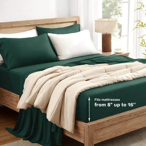 Andency Queen Sheets in multiple colors to match different bedroom styles.