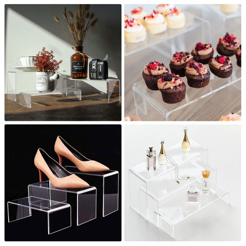 ANDGOO display risers for shoes offer sturdy, stylish presentation