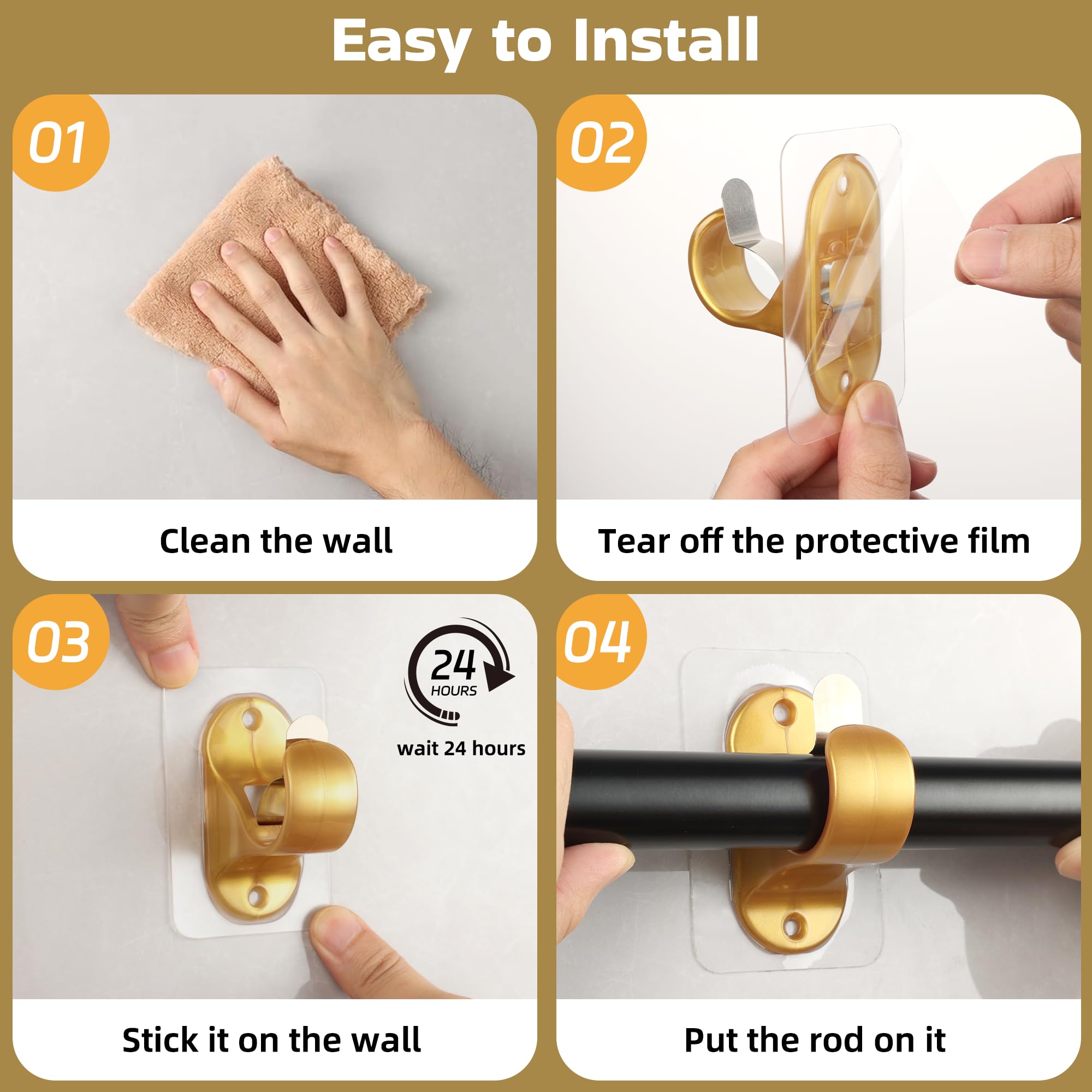 ANDGOO easy installation shows no tools required for setup.