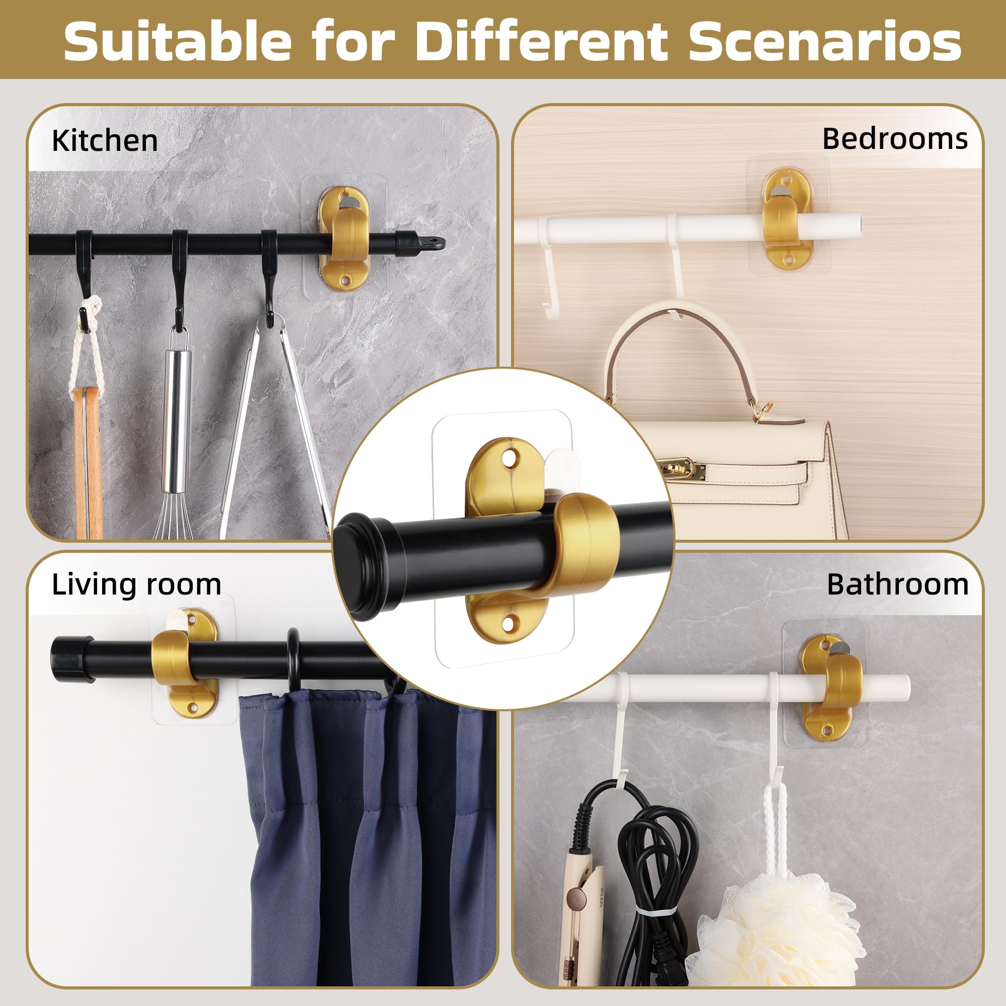 ANDGOO multipurpose holders suitable for bathroom or kitchen use.