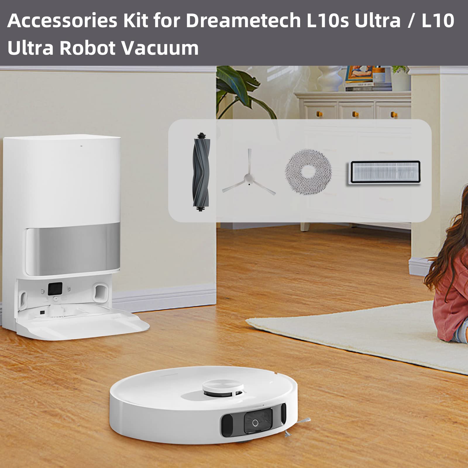 AnDongo L10s Ultra HEPA filters pack captures fine dust for cleaner air.