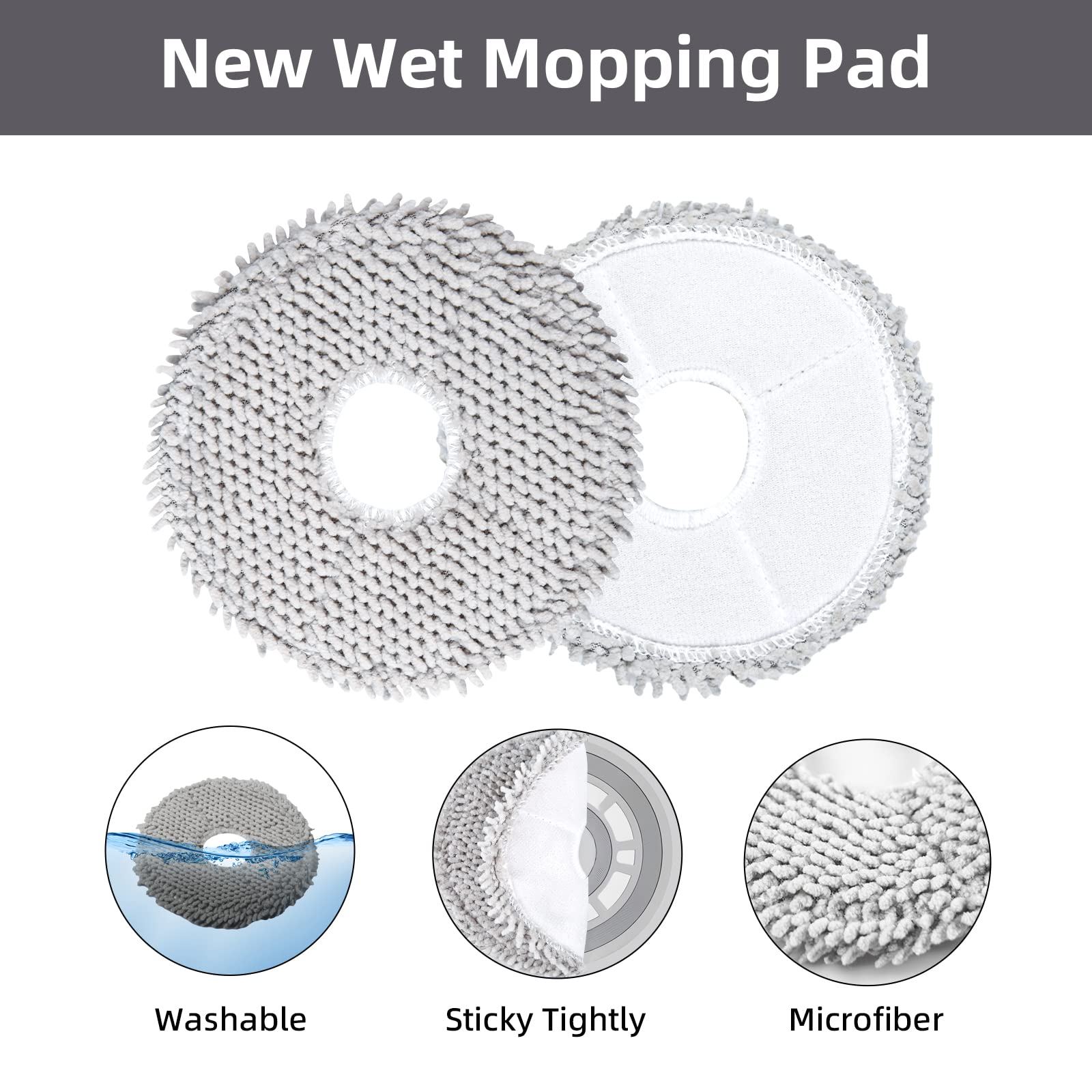 AnDongo L10s Ultra mop pads are washable and reusable for multiple cleans.