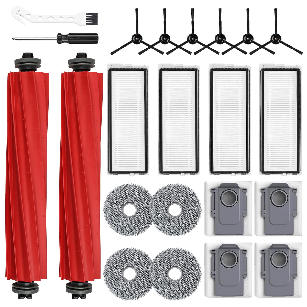 AnDongo Roborock Qrevo main brush for deep cleaning and floor protection