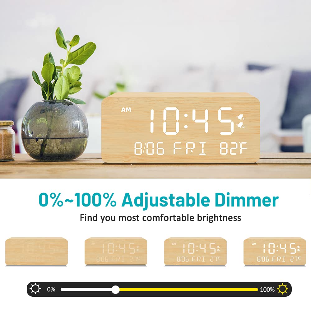 Andoolex dual alarm with snooze function suited for different wake times.