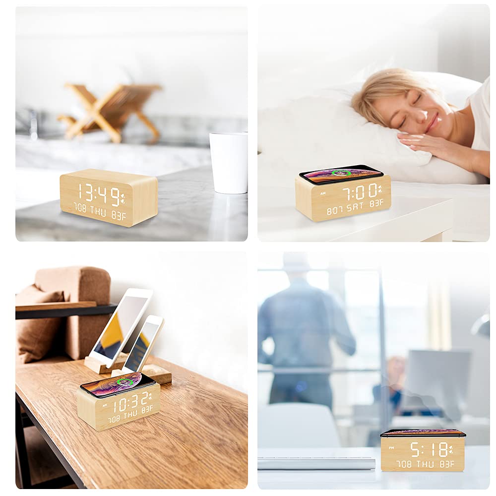 Andoolex gift-ready wooden clock adds elegance to any room.