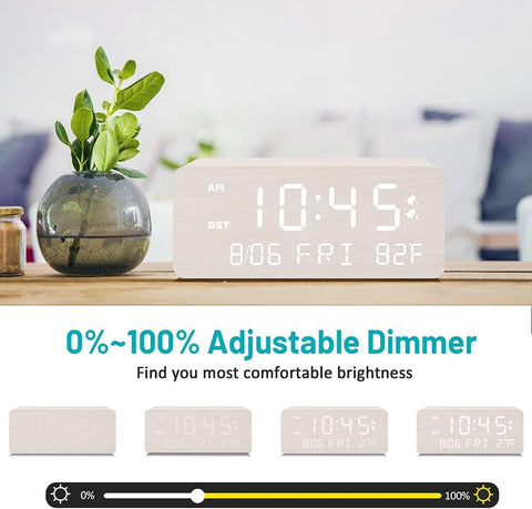 Andoolex dual alarm with snooze creates a gentle wake-up routine.