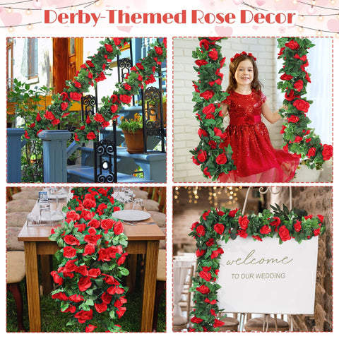 Aneco four-pack garlands packaging shows easy setup and storage.