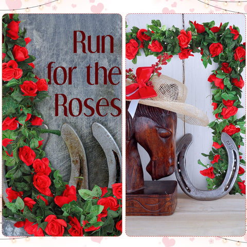 Twisted Aneco garlands create a fuller floral display.