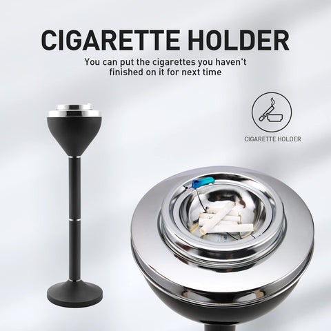 Anfrere ashtray lid and bottom container enable quick empties.
