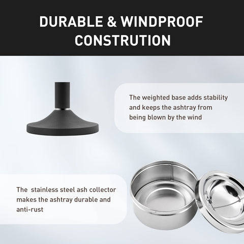 Anfrere matte black finish complements patios, decks, and entrances.