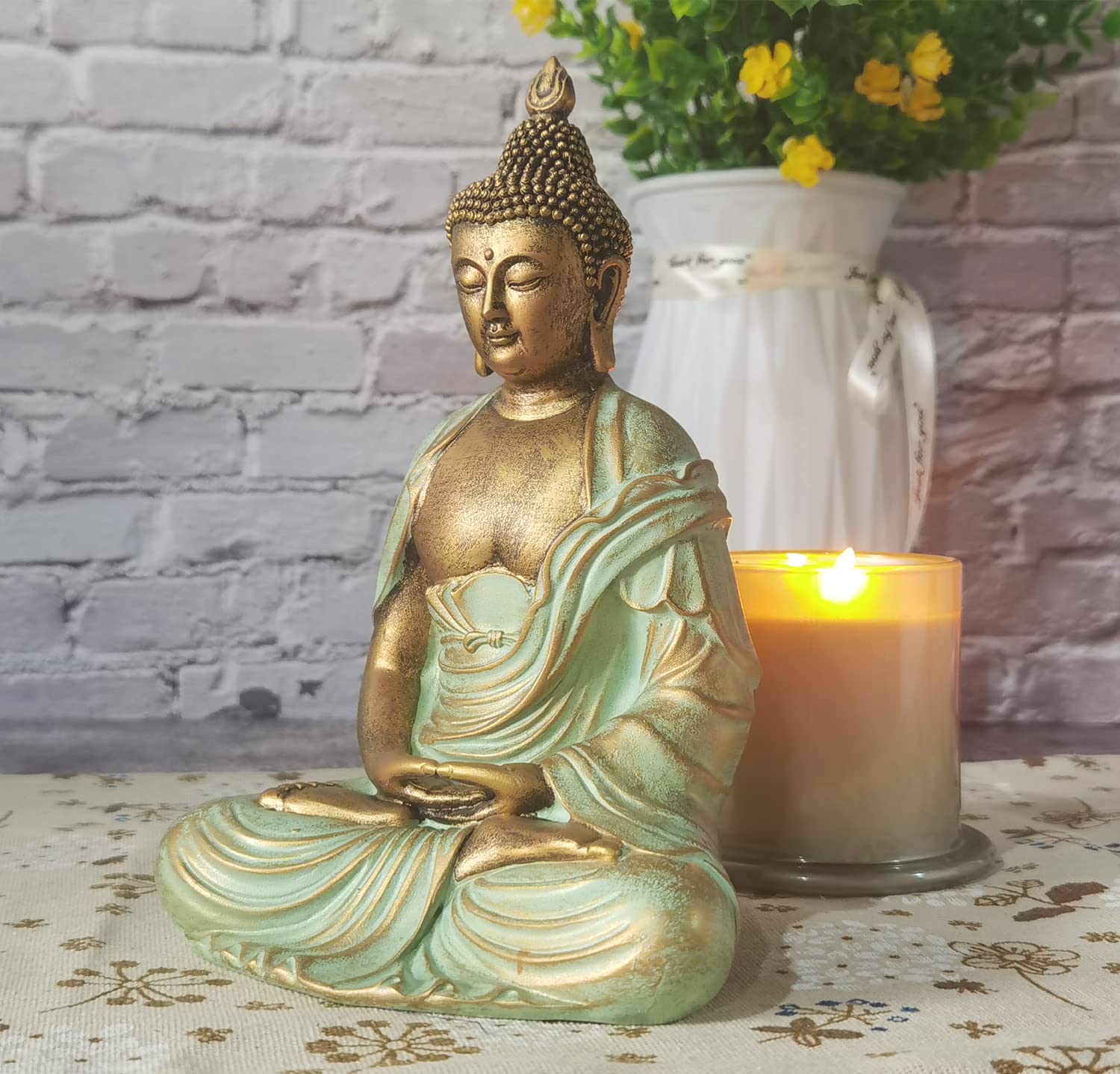 Angel Shine fengshui gold Buddha statue serves as a thoughtful gift option.
