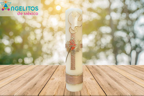 Angelitos de Mexico artisan candle handmade with care for sacred spaces.