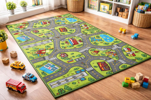 Angels City Life playmat large 60x32 inches provides roomy play area