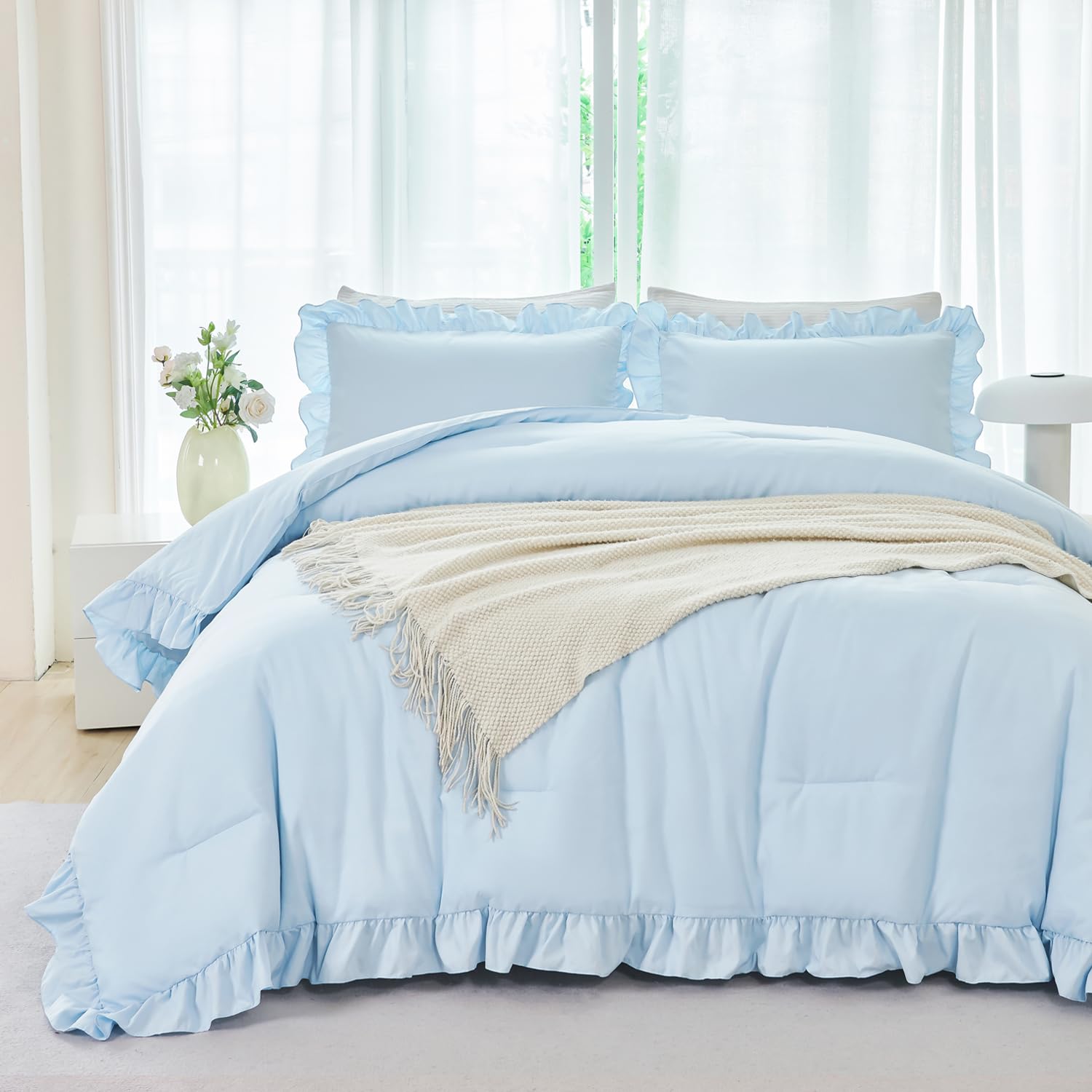 ANGIYUIN soft microfiber fabric provides warmth without heaviness