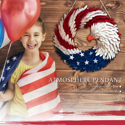 Anglechic wall decor patriotic wooden plaque for versatile holiday display.
