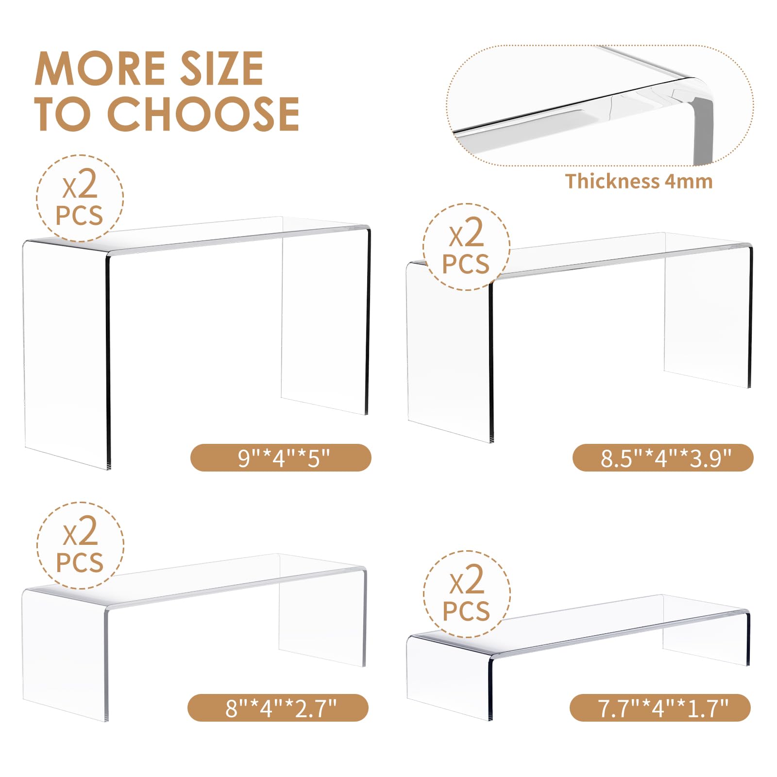 Anglelife large desktop stand collection enhances jewelry and collectibles presentation.